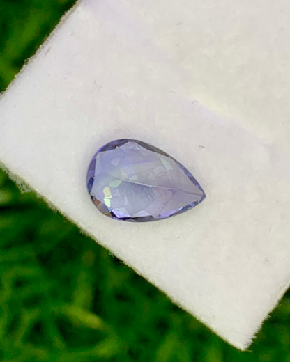 Natural Purple Tanzanite 1.40 Carat 9x6 MM Pear Shape Faceted Gemstone
