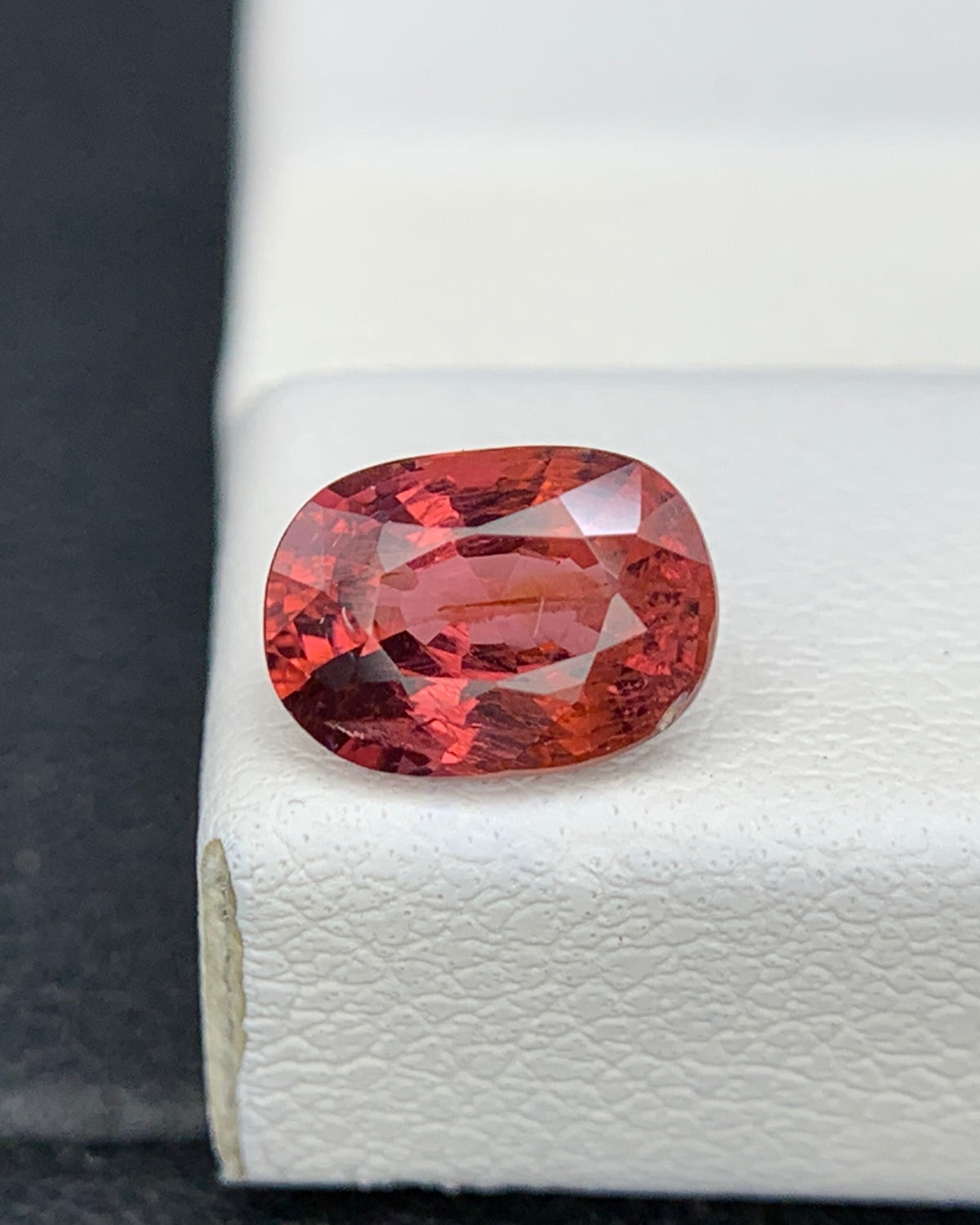 Natural Red Spinel 1.27 Carat 7.3x5.3 MM Cushion Shape Faceted Gemstone 