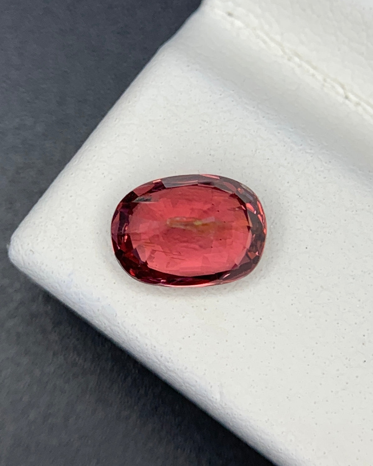 Natural Red Spinel 1.27 Carat 7.3x5.3 MM Cushion Shape Faceted Gemstone 