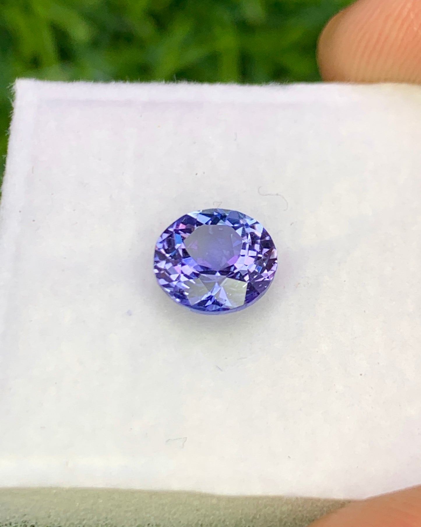 Natural Bi Color Tanzanite 1.31 Carat 6.9x6.9 MM Round Shape Faceted Gemstone