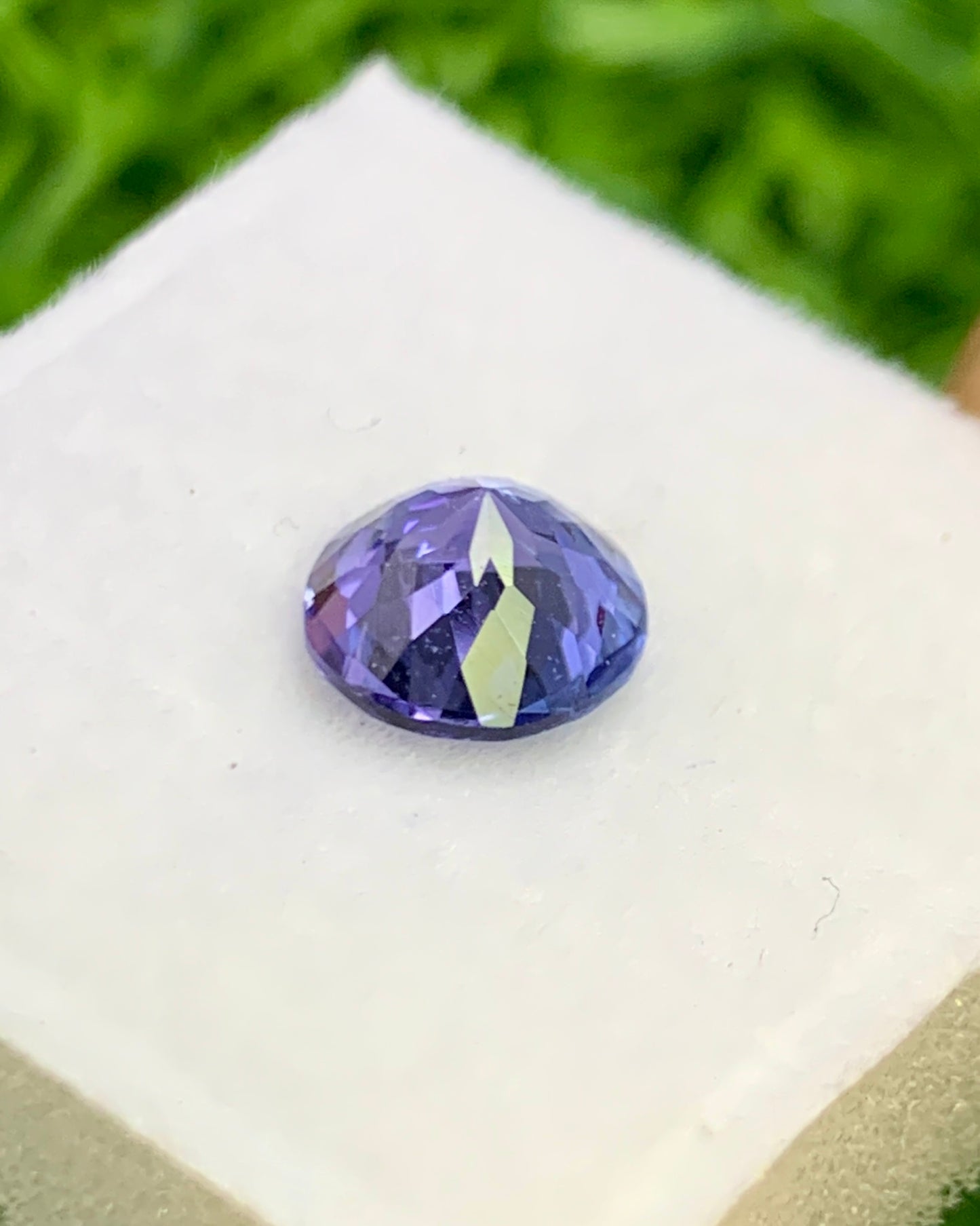 Natural Bi Color Tanzanite 1.31 Carat 6.9x6.9 MM Round Shape Faceted Gemstone