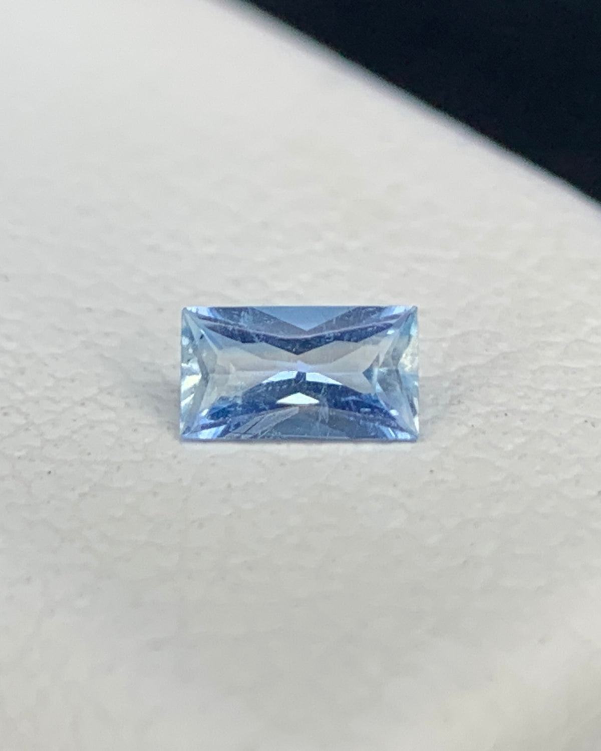Natural Rare Blue Jeremejevite 0.07 Carat 3.5x2 MM Baguette Shape Faceted Gemstone