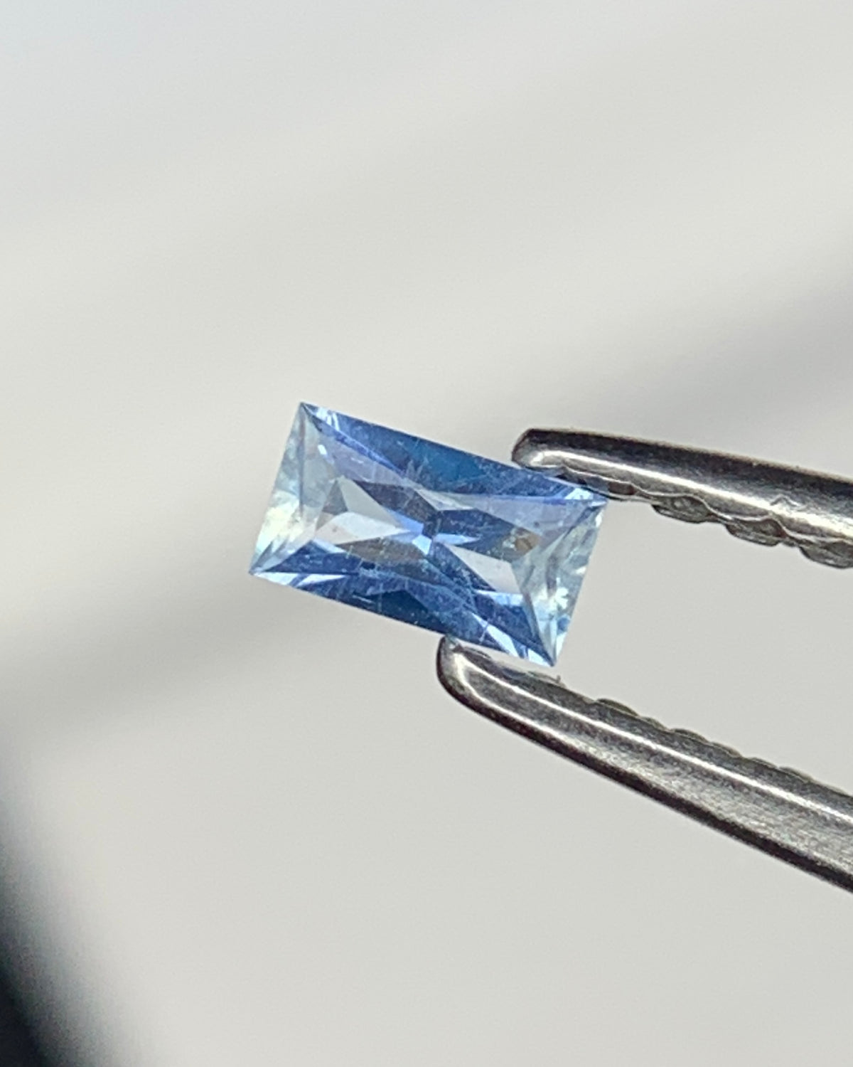 Natural Rare Blue Jeremejevite 0.07 Carat 3.5x2 MM Baguette Shape Faceted Gemstone
