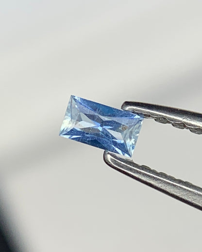 Natural Rare Blue Jeremejevite 0.07 Carat 3.5x2 MM Baguette Shape Faceted Gemstone