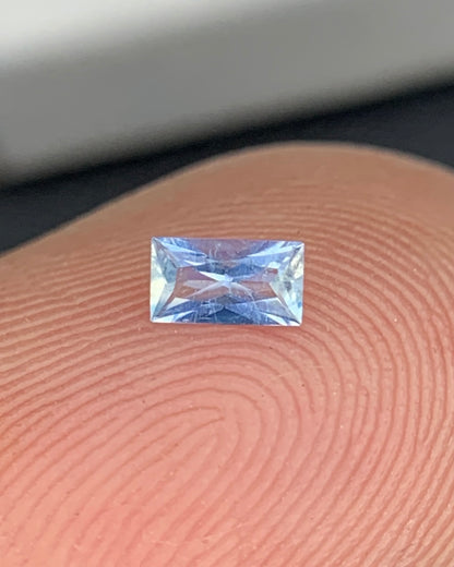 Natural Rare Blue Jeremejevite 0.07 Carat 3.5x2 MM Baguette Shape Faceted Gemstone