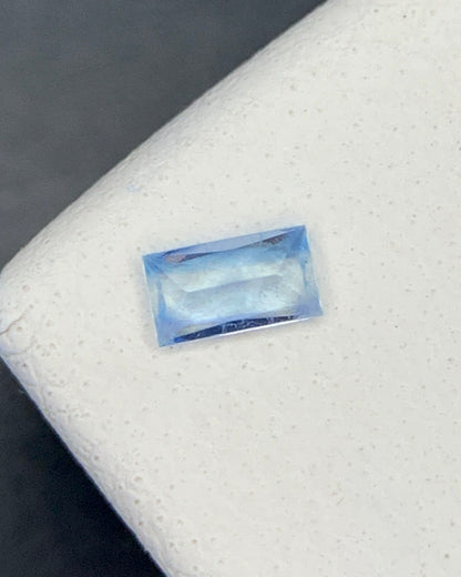 Natural Rare Blue Jeremejevite 0.07 Carat 3.5x2 MM Baguette Shape Faceted Gemstone