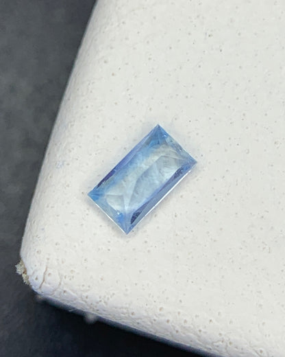 Natural Rare Blue Jeremejevite 0.07 Carat 3.5x2 MM Baguette Shape Faceted Gemstone
