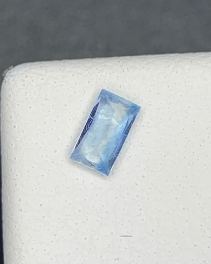 Natural Rare Blue Jeremejevite 0.07 Carat 3.5x2 MM Baguette Shape Faceted Gemstone