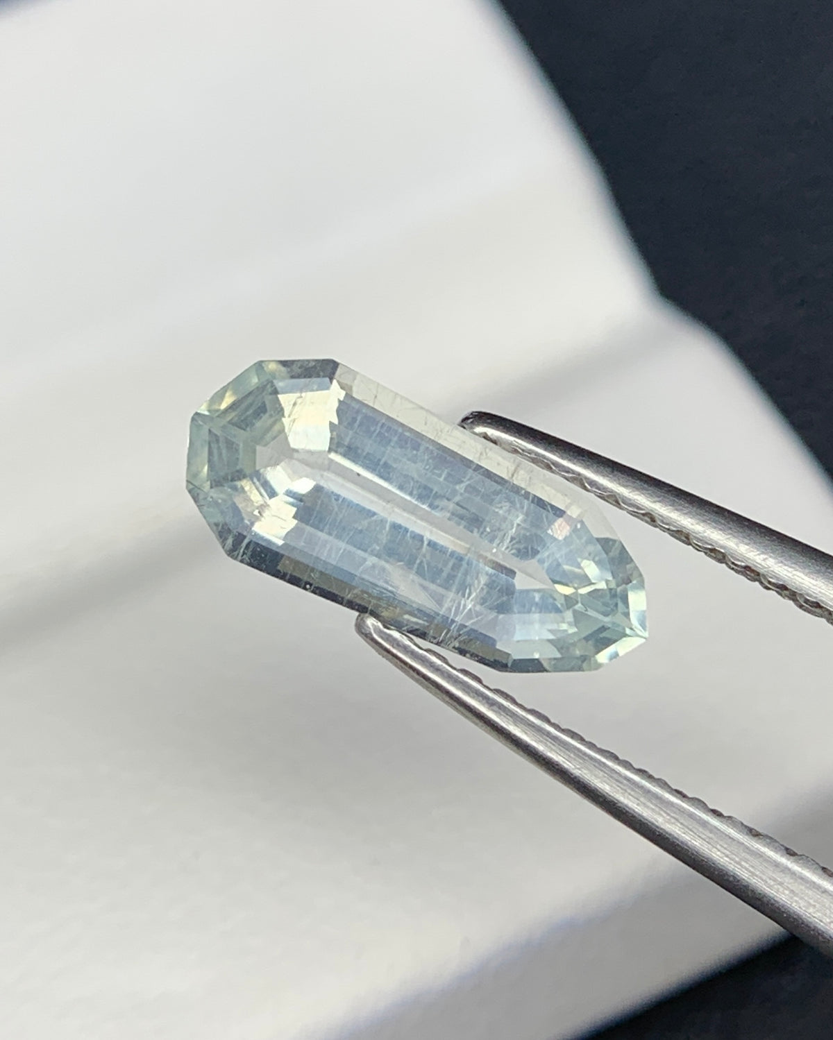 Natural Rare Jeremejevite 1.36 Carat 11x5 MM Shield Shape Faceted Gemstone 