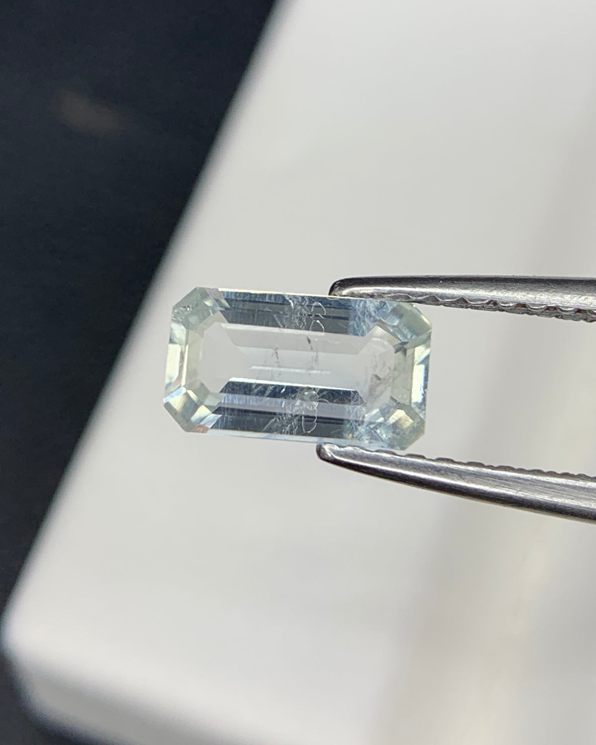 Natural Rare Jeremejevite 0.77 Carat 7.5x4.3 MM Octagon Shape Faceted Gemstone 