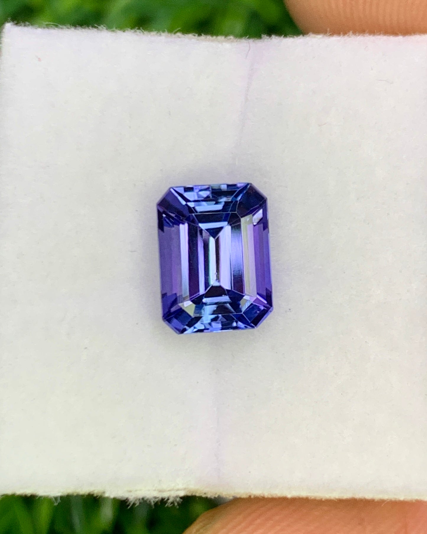 Natural Bi Color Tanzanite 2.11 Carat 8x6 MM Octagon Shape Faceted Gemstone