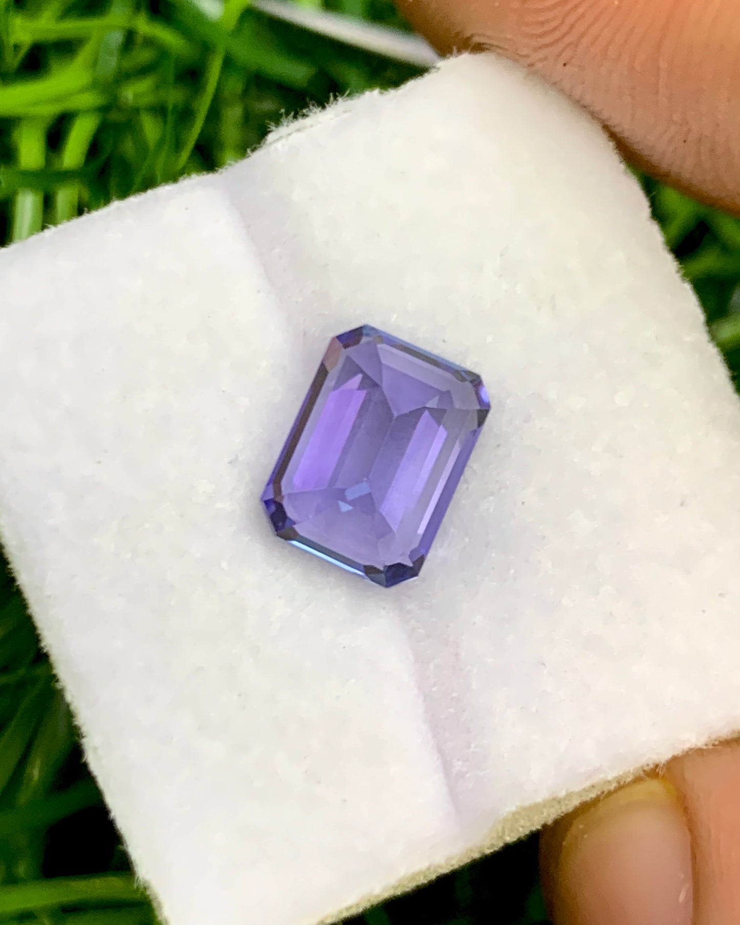 Natural Bi Color Tanzanite 2.11 Carat 8x6 MM Octagon Shape Faceted Gemstone