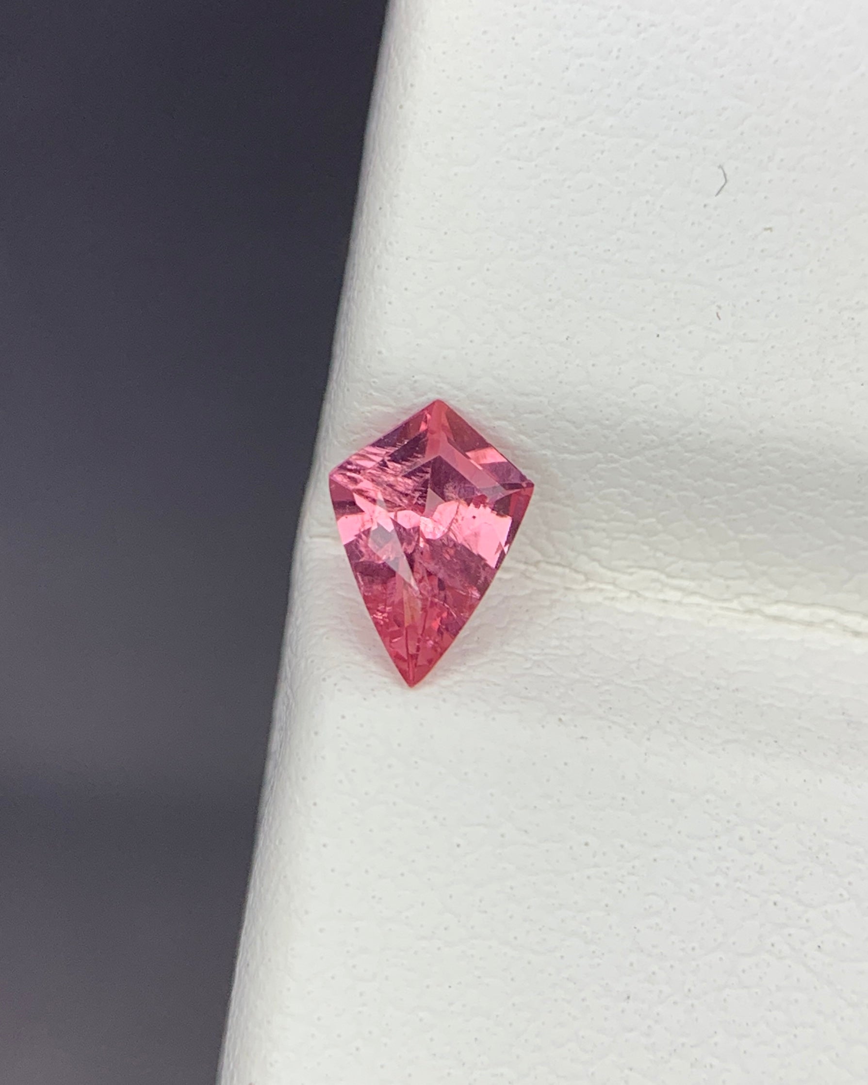 Natural Pink Spinel 0.40 Carat 6.8x4.8 MM Shield Shape Faceted Gemstone