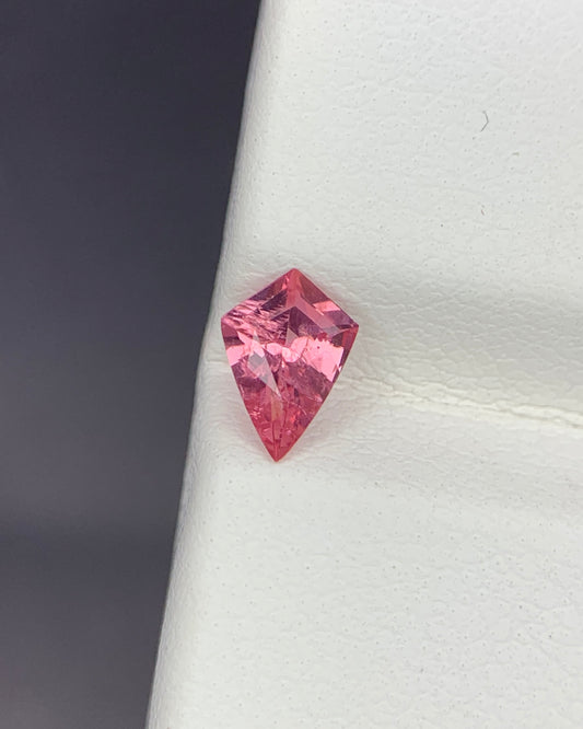 Natural Pink Spinel 0.40 Carat 6.8x4.8 MM Shield Shape Faceted Gemstone