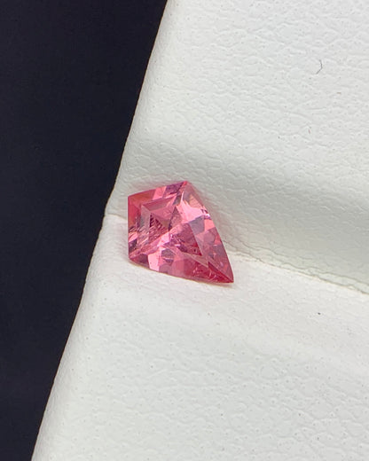 Natural Pink Spinel 0.40 Carat 6.8x4.8 MM Shield Shape Faceted Gemstone