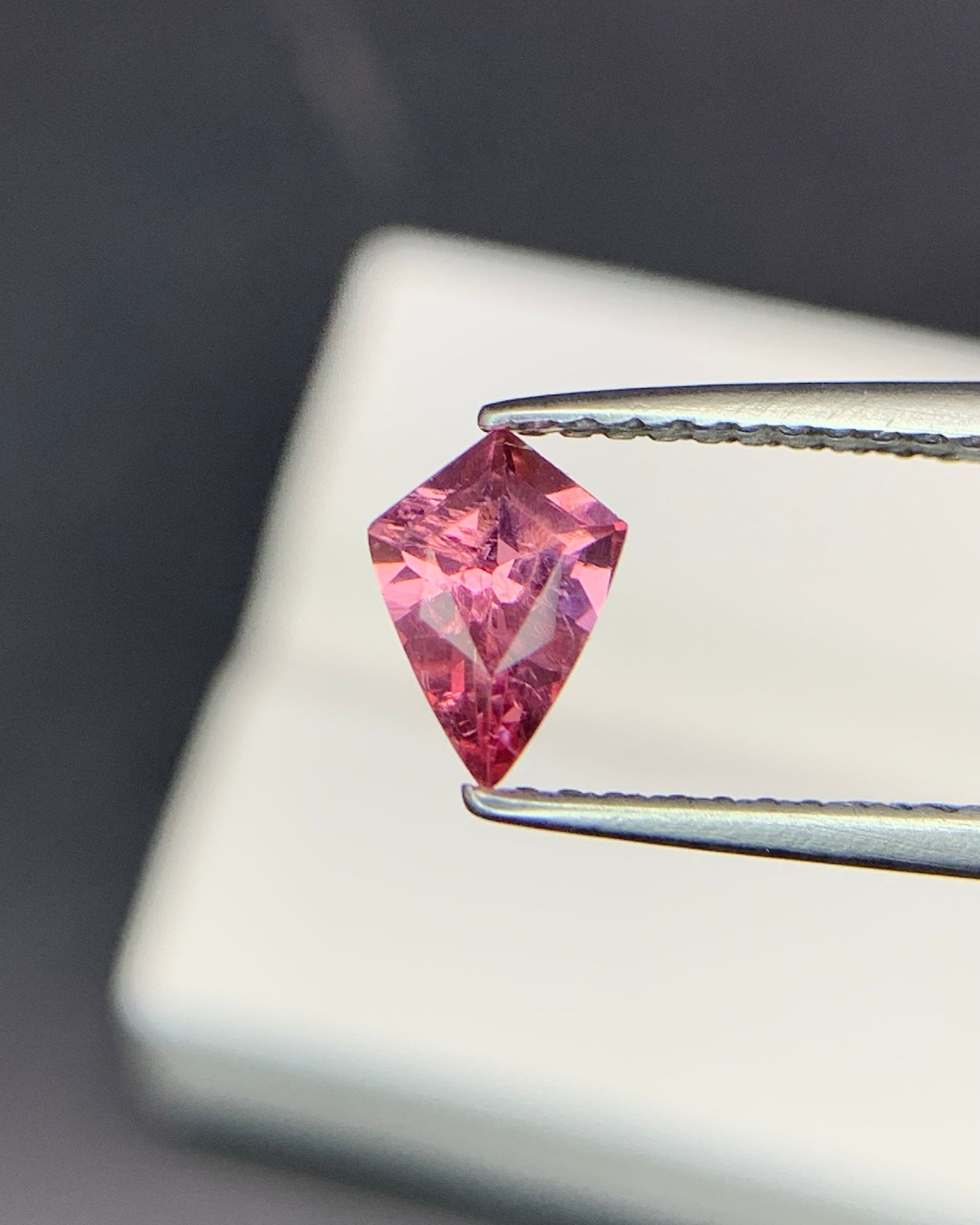 Natural Pink Spinel 0.40 Carat 6.8x4.8 MM Shield Shape Faceted Gemstone