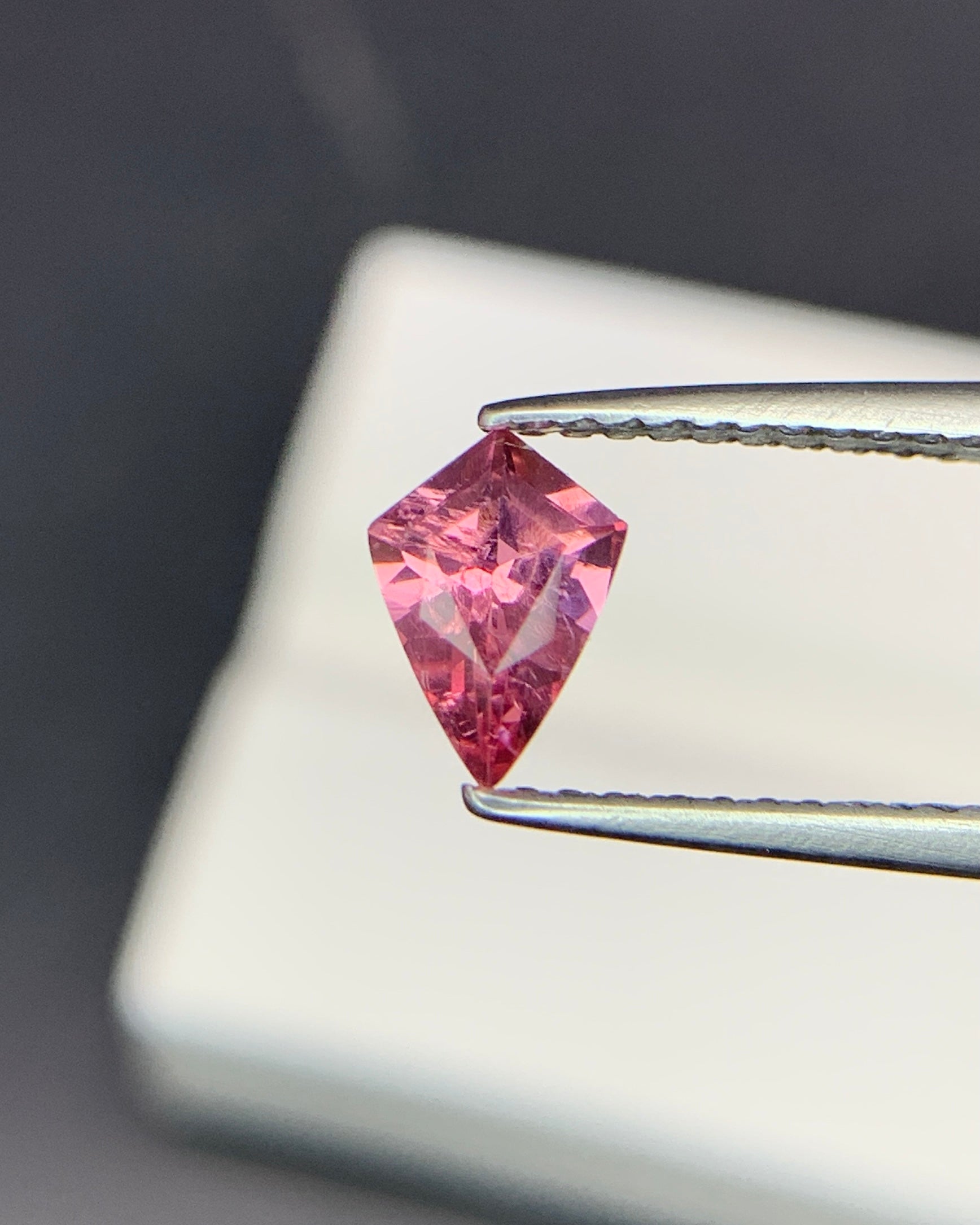 Natural Pink Spinel 0.40 Carat 6.8x4.8 MM Shield Shape Faceted Gemstone