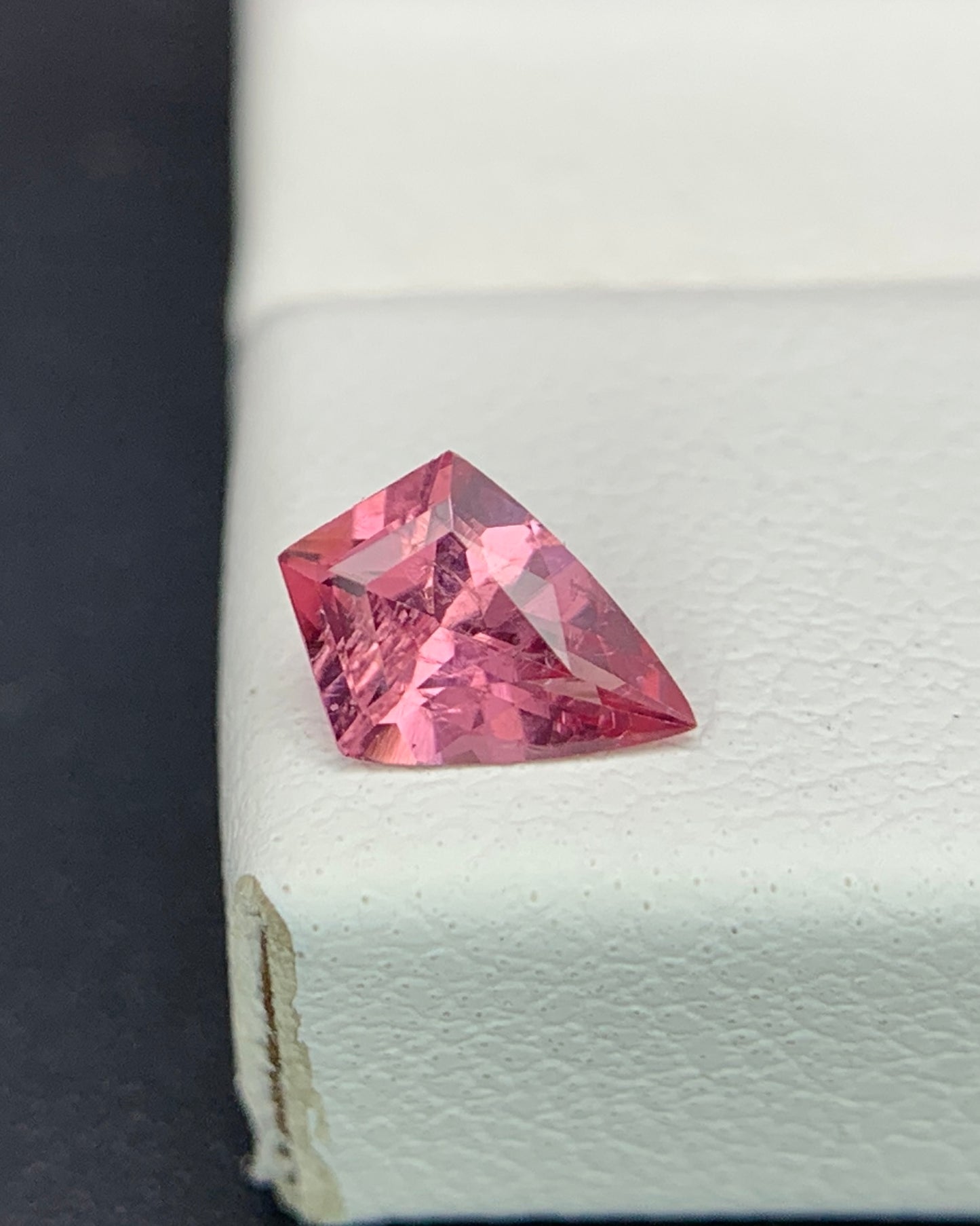Natural Pink Spinel 0.40 Carat 6.8x4.8 MM Shield Shape Faceted Gemstone