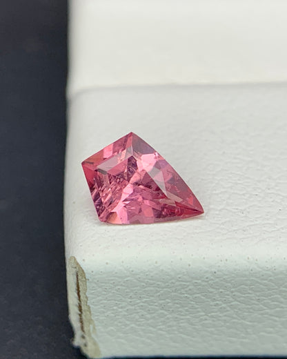 Natural Pink Spinel 0.40 Carat 6.8x4.8 MM Shield Shape Faceted Gemstone