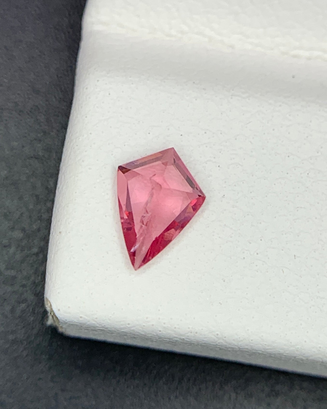 Natural Pink Spinel 0.40 Carat 6.8x4.8 MM Shield Shape Faceted Gemstone