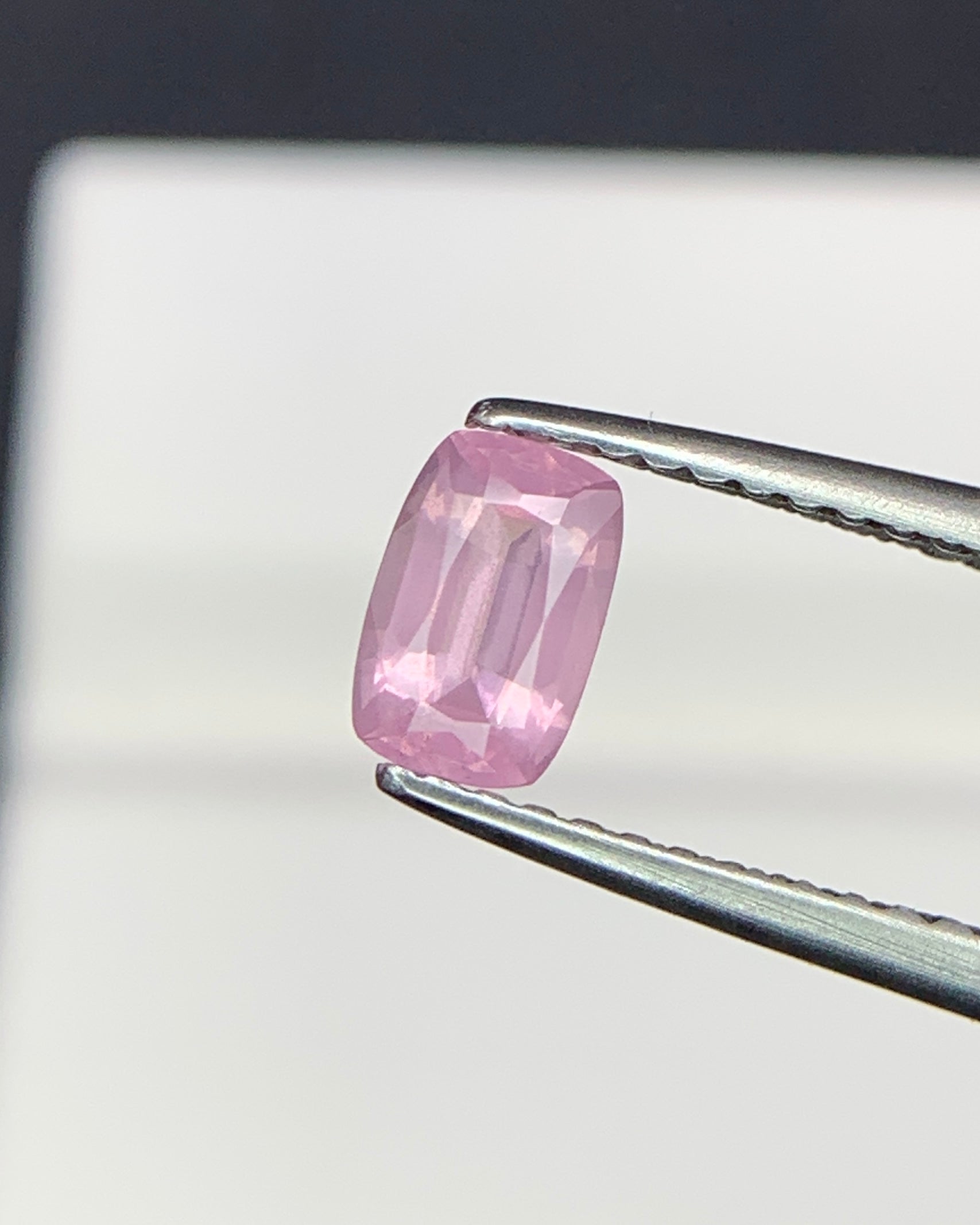 Natural Opalescent Spinel 0.56 Carat 6x4 MM Cushion Shape Faceted Gemstone 