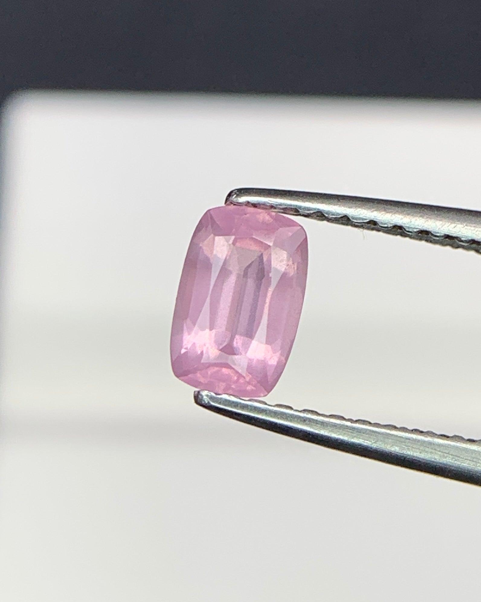 Natural Opalescent Spinel 0.56 Carat 6x4 MM Cushion Shape Faceted Gemstone 