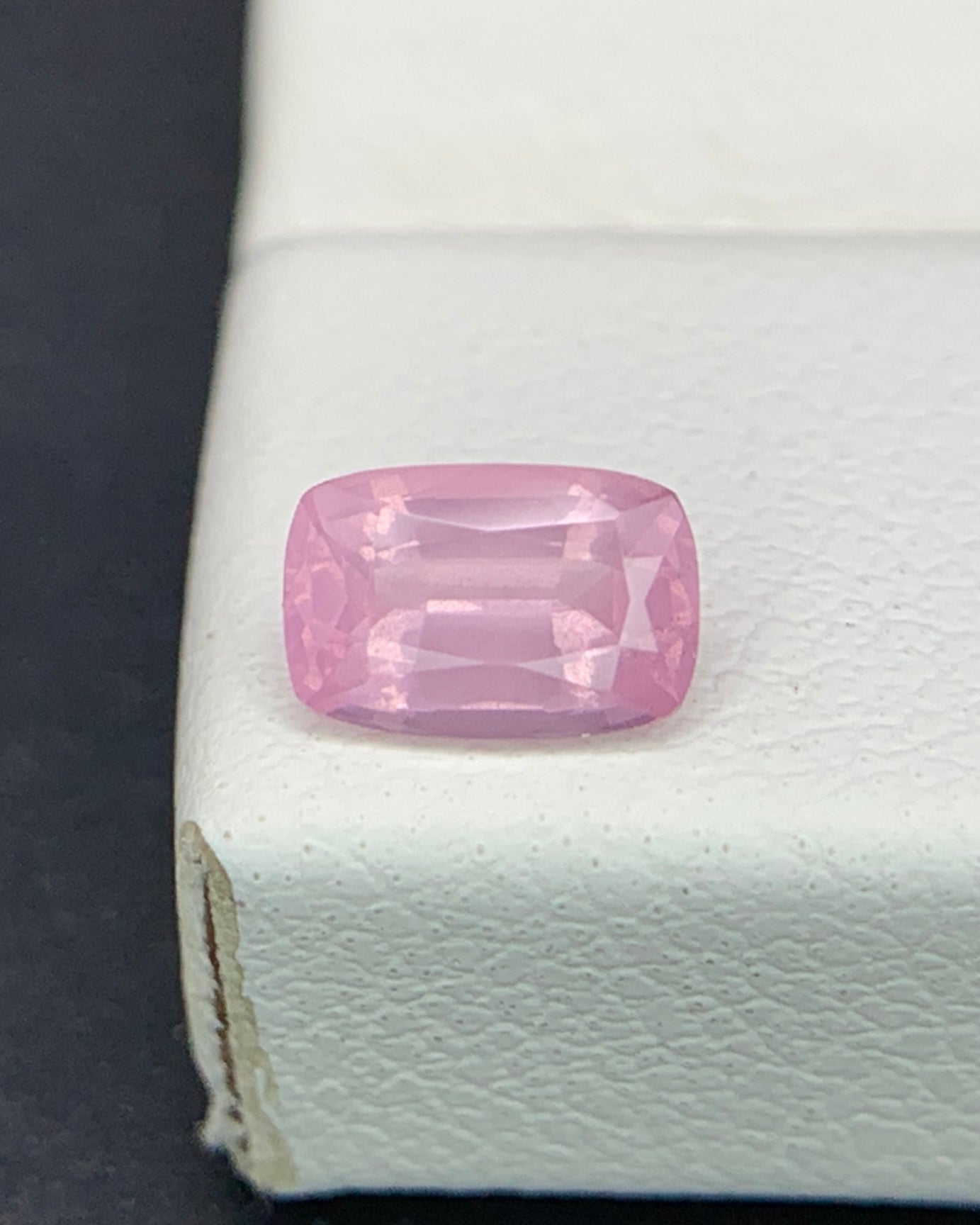 Natural Opalescent Spinel 0.56 Carat 6x4 MM Cushion Shape Faceted Gemstone 