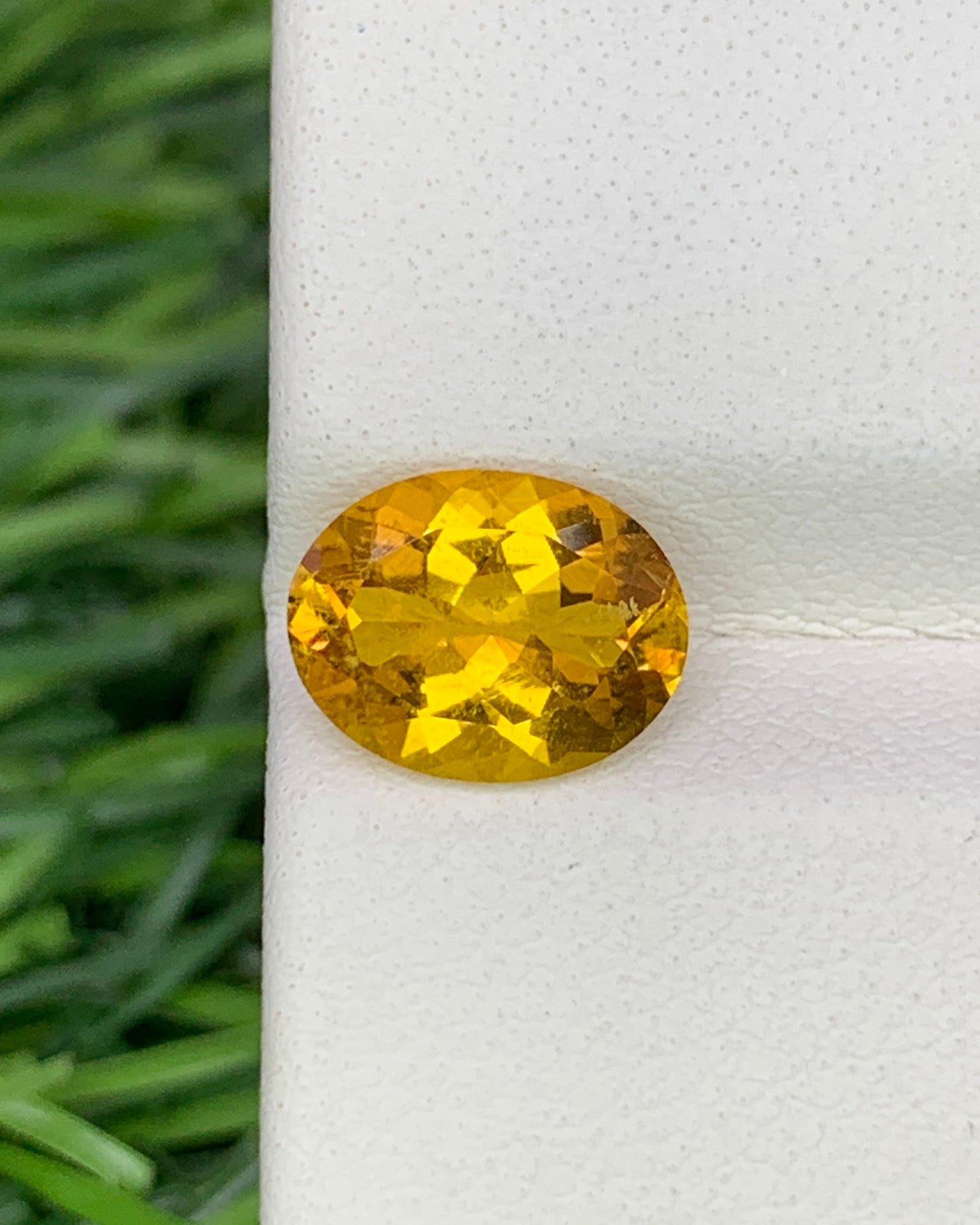 Natural Yellow Tourmaline 1.59 Carat 9x7 MM Oval Shape Faceted Gemstone 
