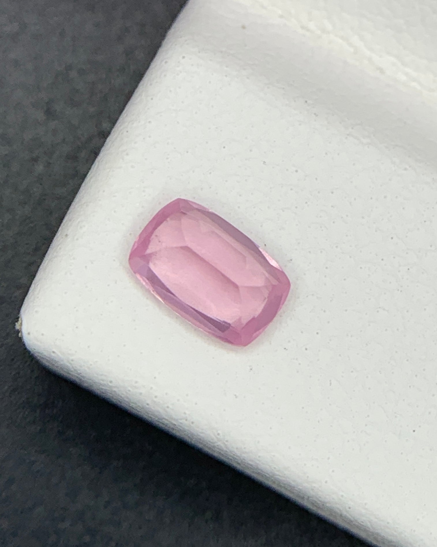 Natural Opalescent Spinel 0.56 Carat 6x4 MM Cushion Shape Faceted Gemstone 
