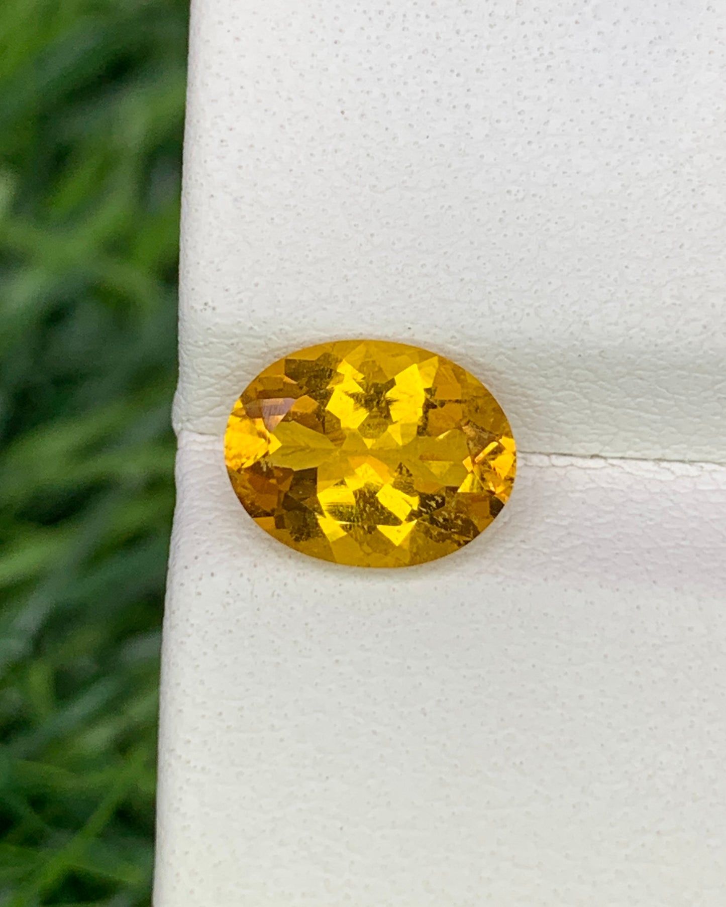 Natural Yellow Tourmaline 1.59 Carat 9x7 MM Oval Shape Faceted Gemstone 