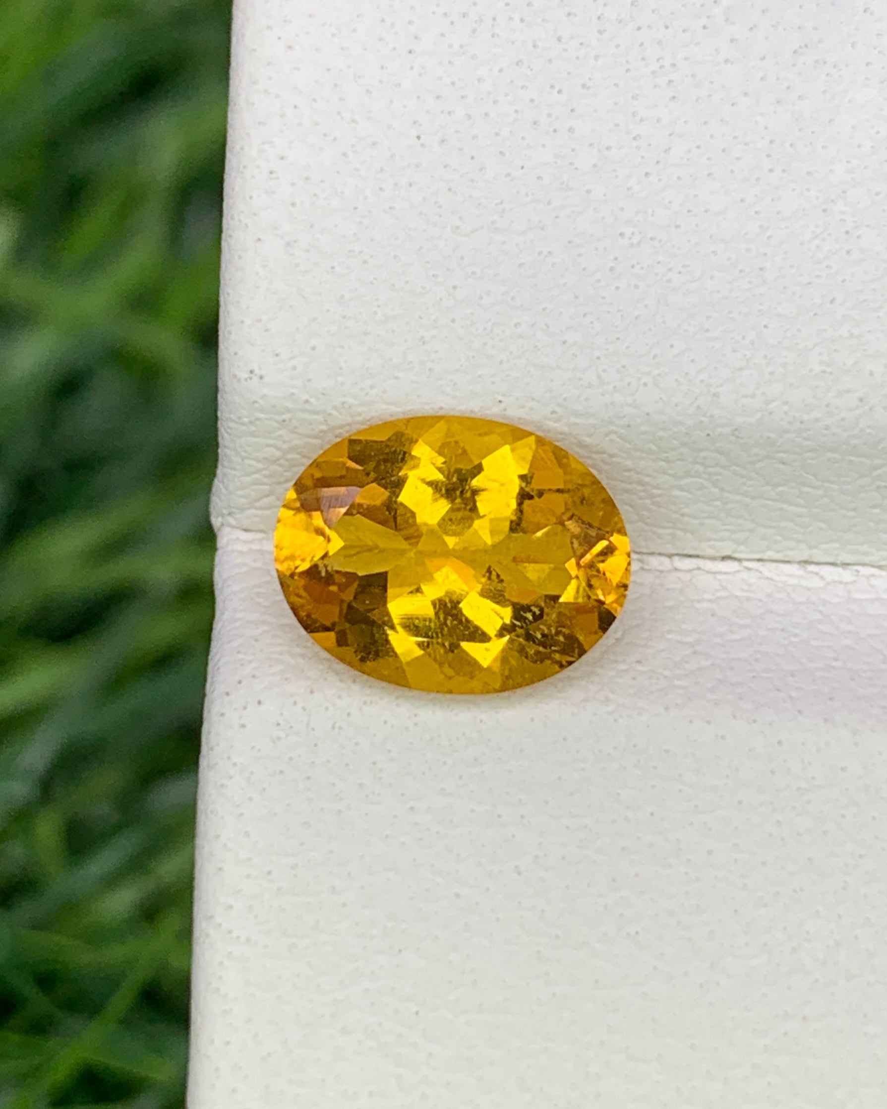 Natural Yellow Tourmaline 1.59 Carat 9x7 MM Oval Shape Faceted Gemstone 
