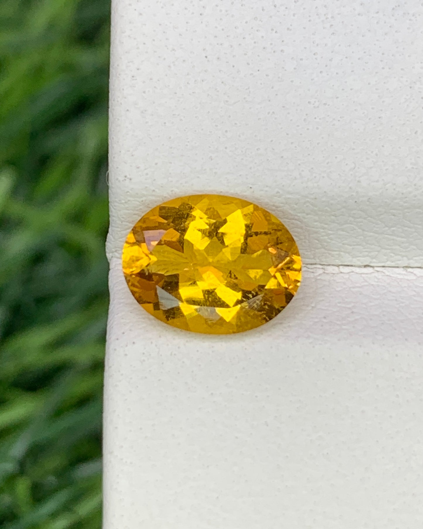 Natural Yellow Tourmaline 1.59 Carat 9x7 MM Oval Shape Faceted Gemstone 