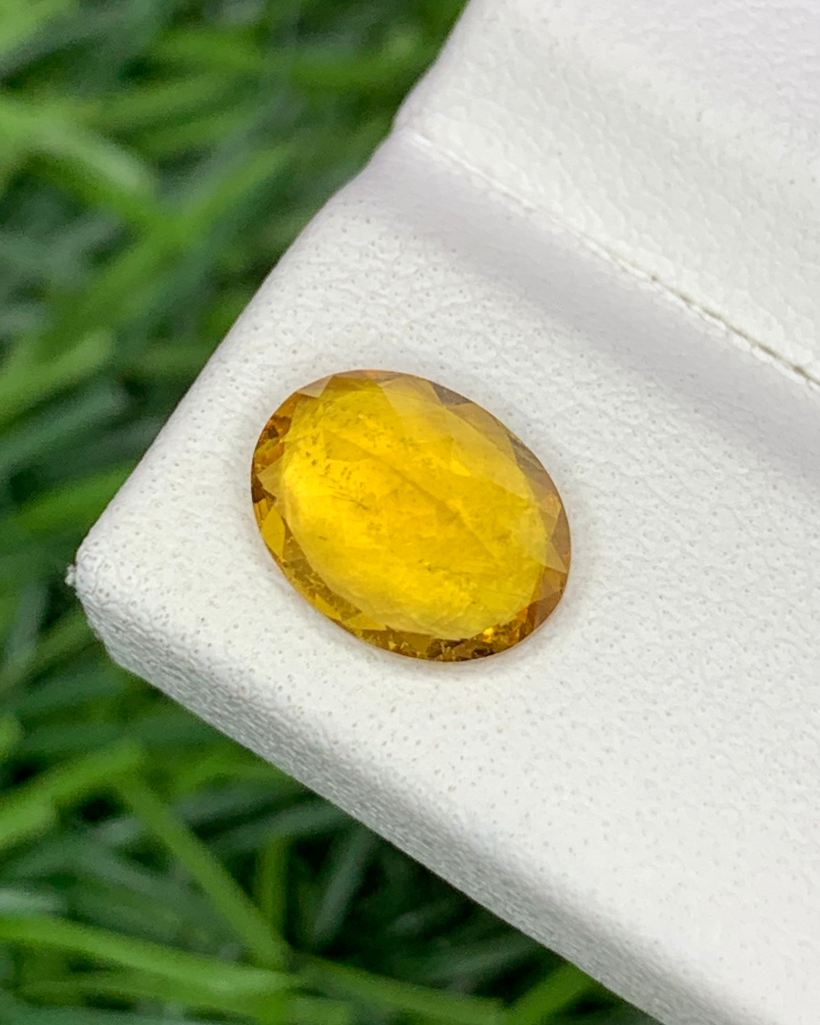 Natural Yellow Tourmaline 1.59 Carat 9x7 MM Oval Shape Faceted Gemstone 