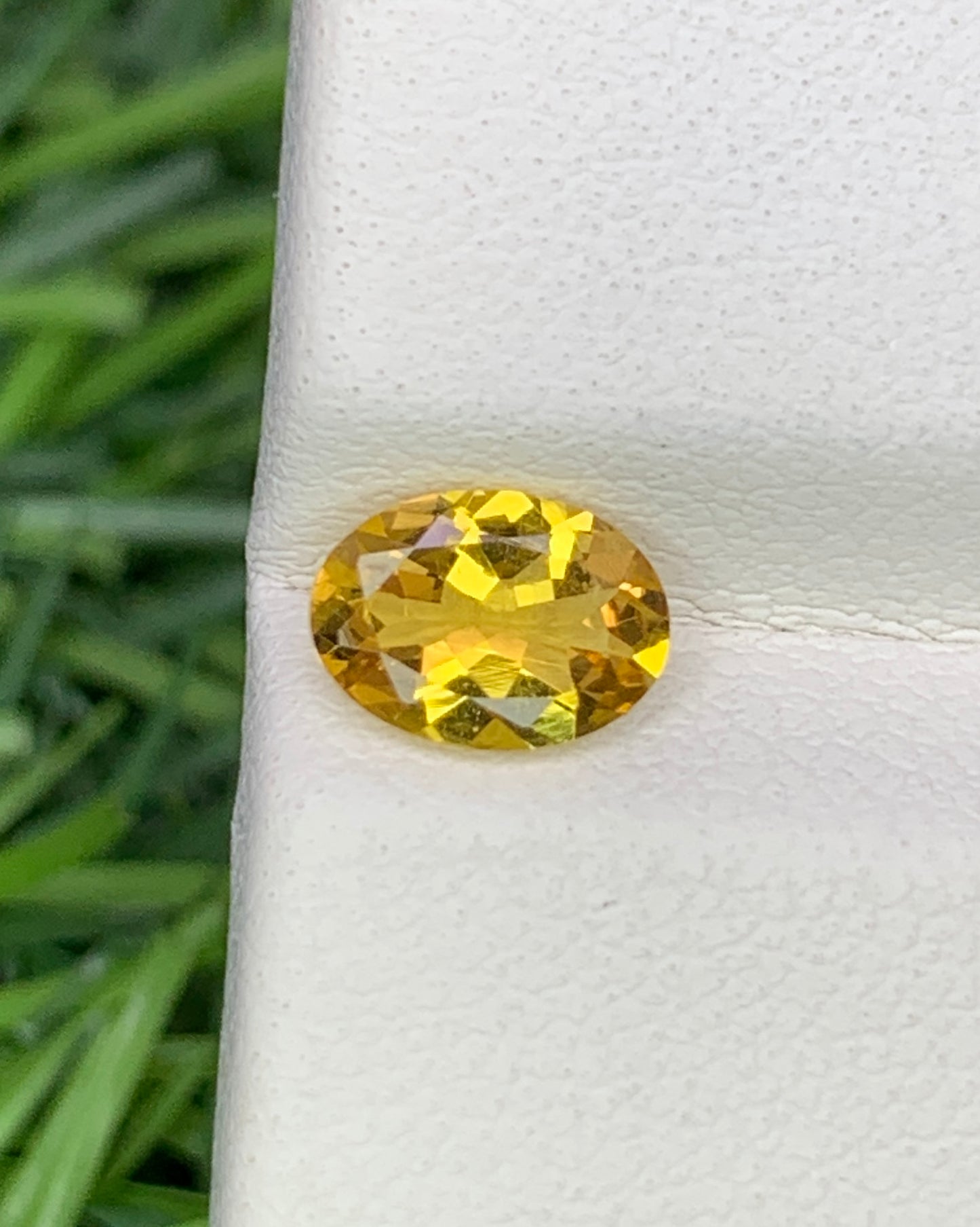 Natural Yellow Tourmaline 0.63 Carat 7x5 MM Oval Shape Faceted Gemstone 