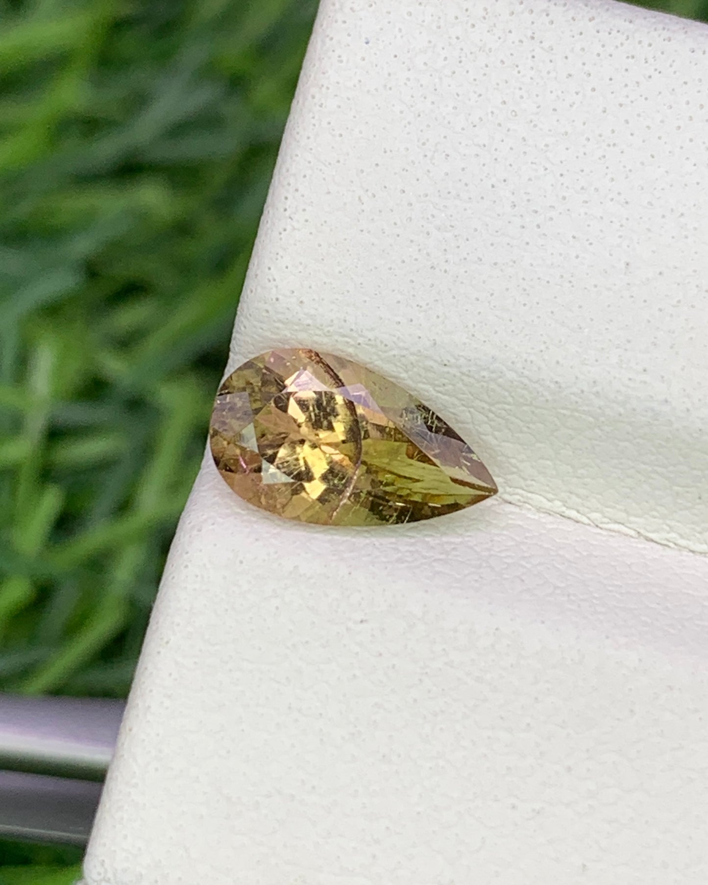 Natural Bi Color Tourmaline 1.31 Carat 10x5.7 MM Pear Shape Faceted Gemstone