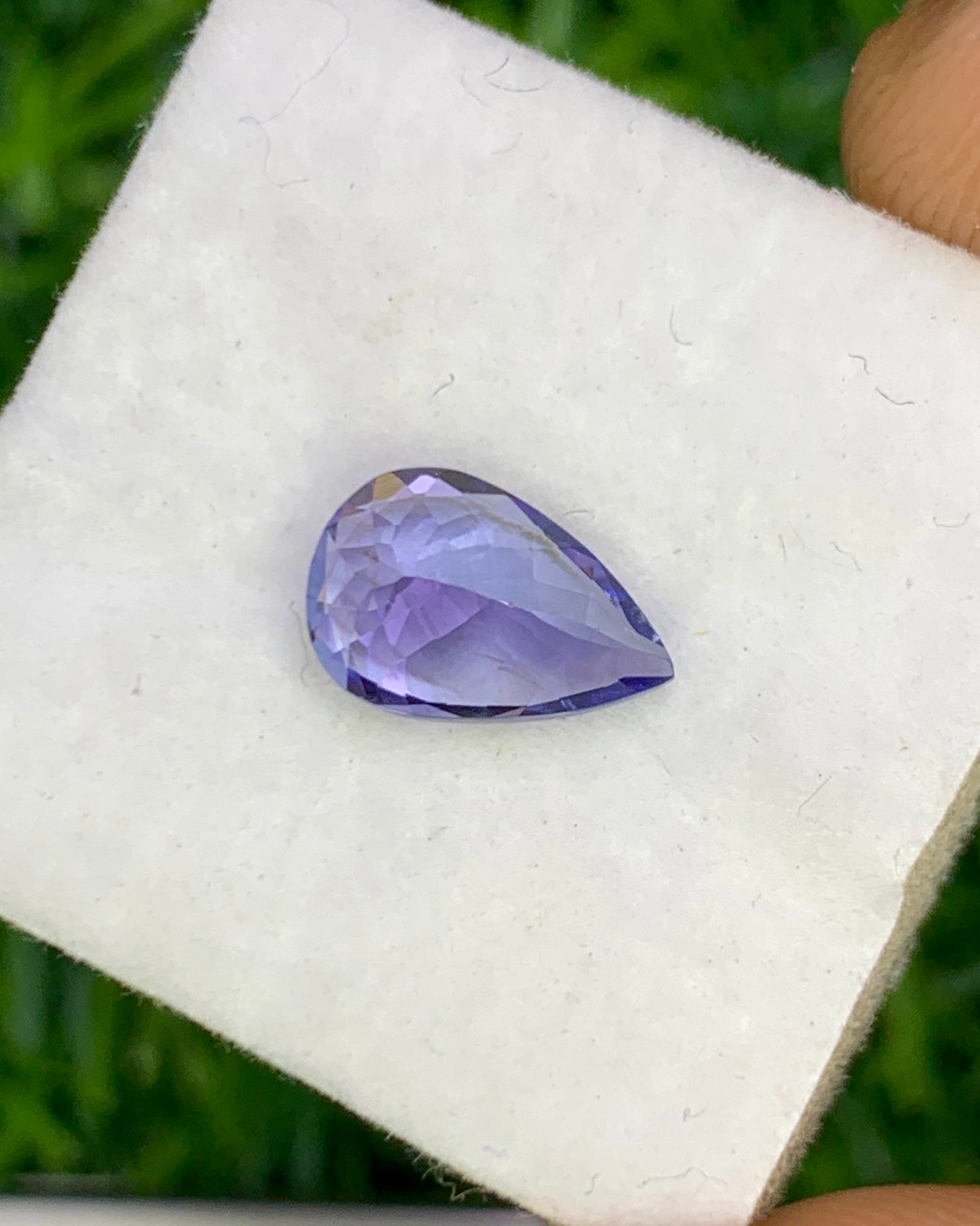 Natural Purple Tanzanite 1.58 Carat 9x6 MM Pear Shape Faceted Gemstone