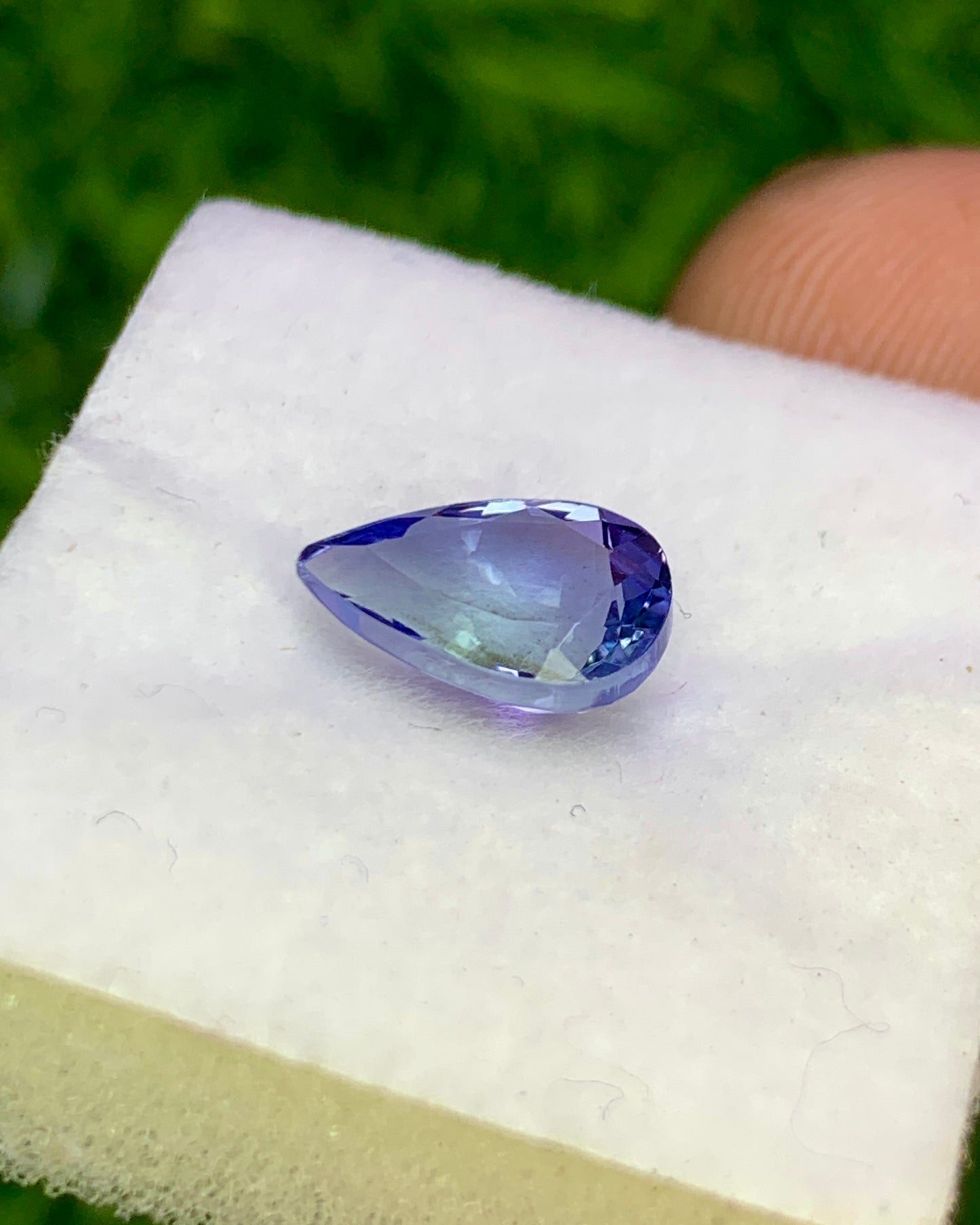 Natural Purple Tanzanite 1.58 Carat 9x6 MM Pear Shape Faceted Gemstone