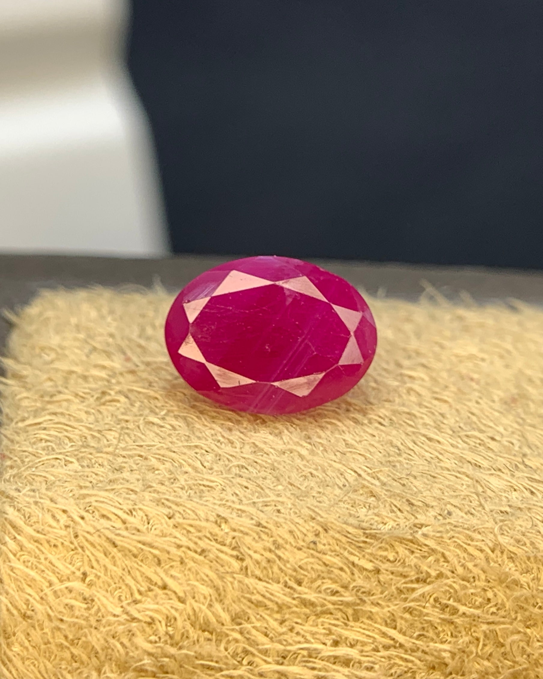 Natural Ruby 1.68 Carat 8x6 MM Oval Shape Faceted Gemstone  