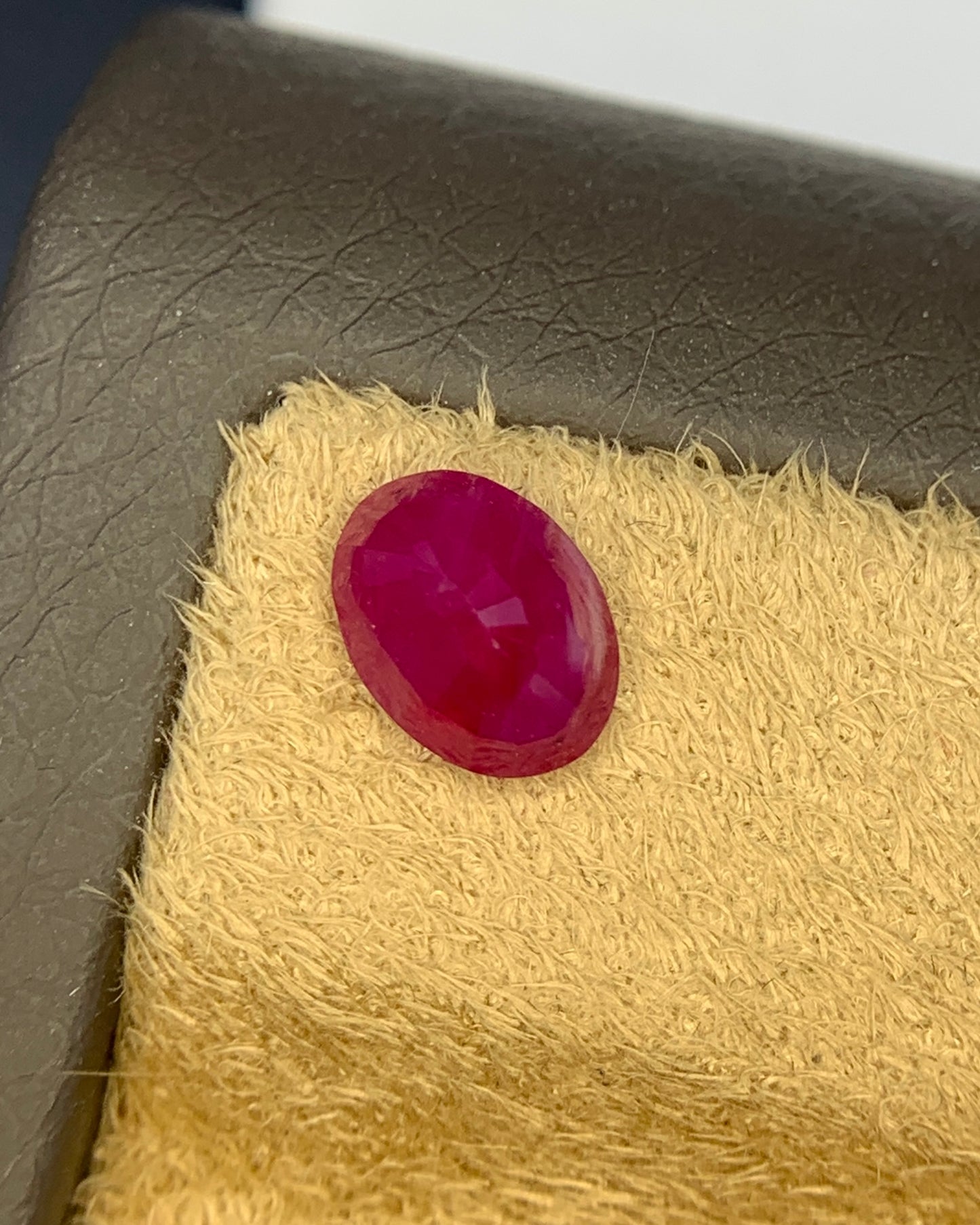 Natural Ruby 1.68 Carat 8x6 MM Oval Shape Faceted Gemstone  