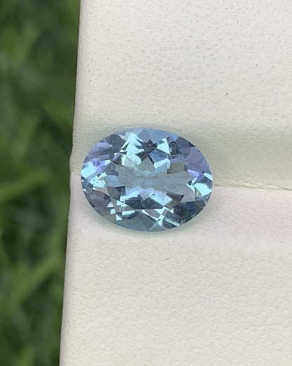 Natural Aquamarine 1.63 Carat 9x7 MM Oval Shape Faceted Gemstone