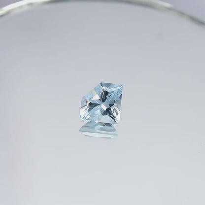 Natural Aquamarine 2.58 Carat 12.2x9.7 MM Fancy Shape Faceted Gemstone