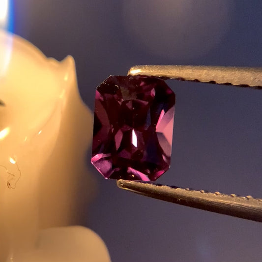 Natural Color Change Garnet 0.71 Carat 5.8x4.4 MM Octagon Shape Faceted Gemstone