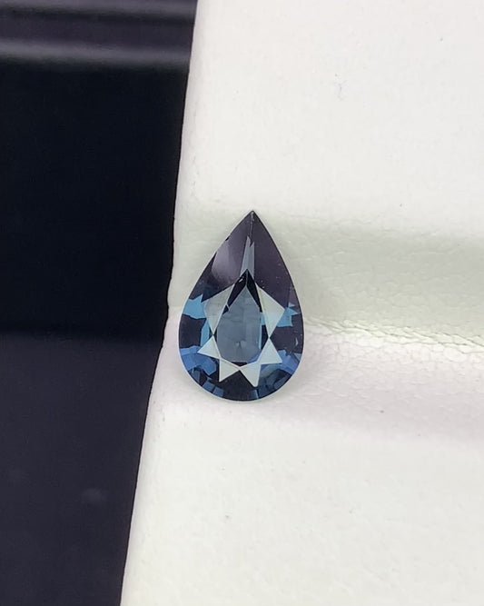 Natural Blue Spinel 0.94 Carat 8.7x5.7 MM Pear Shape Faceted Gemstone