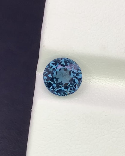 Natural Cobalt Blue Spinel 2.10 Carat 7x7 MM Round Shape Faceted Gemstone