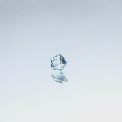 Natural Aquamarine 0.55 Carat 5.5x5.5 MM Pentagon Shape Faceted Gemstone