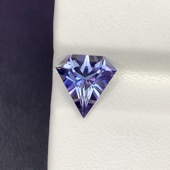 Natural Bi Color Tanzanite 1.47 Carat 8.8x8.6 MM Fancy Shape Faceted Gemstone