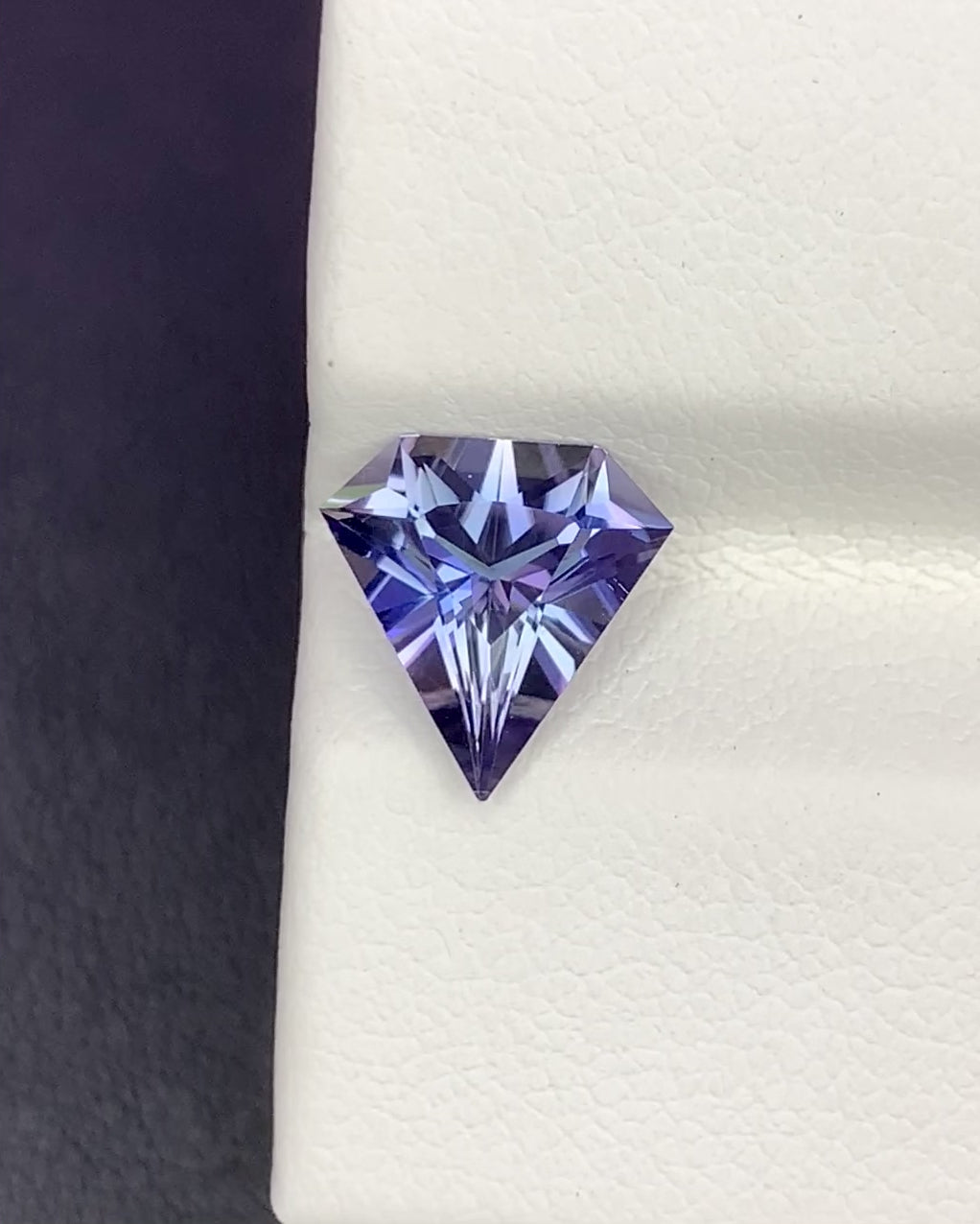 Natural Bi Color Tanzanite 1.47 Carat 8.8x8.6 MM Fancy Shape Faceted Gemstone