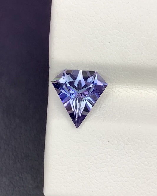 Natural Bi Color Tanzanite 1.47 Carat 8.8x8.6 MM Fancy Shape Faceted Gemstone