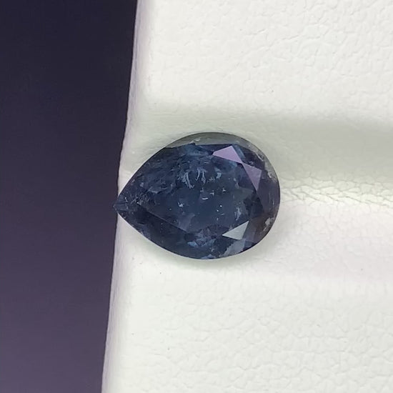 Natural Blue Tourmaline 1.78 Carat 9.3x7.1 MM Pear Shape Faceted Gemstone 