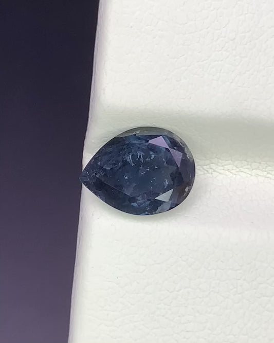 Natural Blue Tourmaline 1.78 Carat 9.3x7.1 MM Pear Shape Faceted Gemstone 